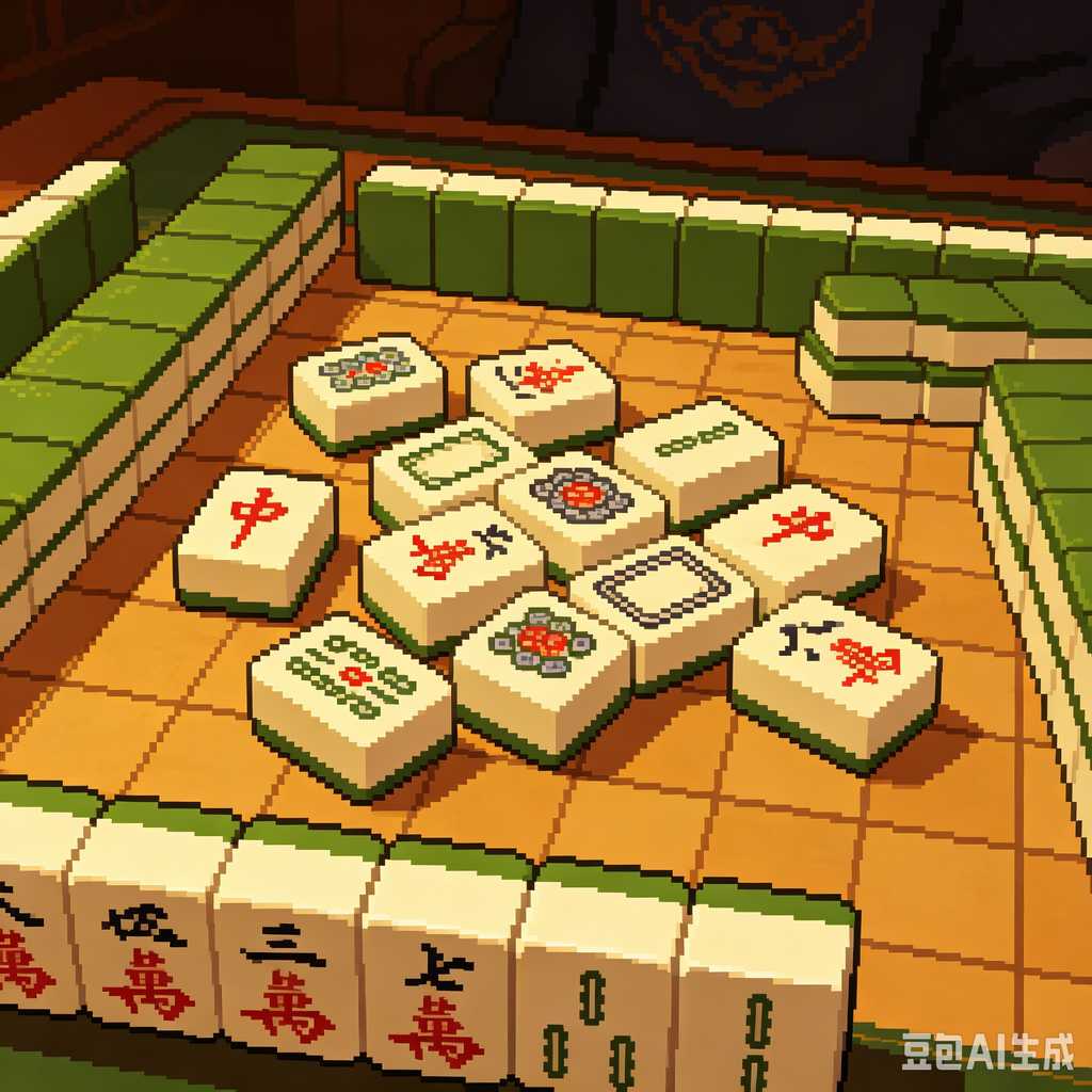 handmade mahjong tiles set